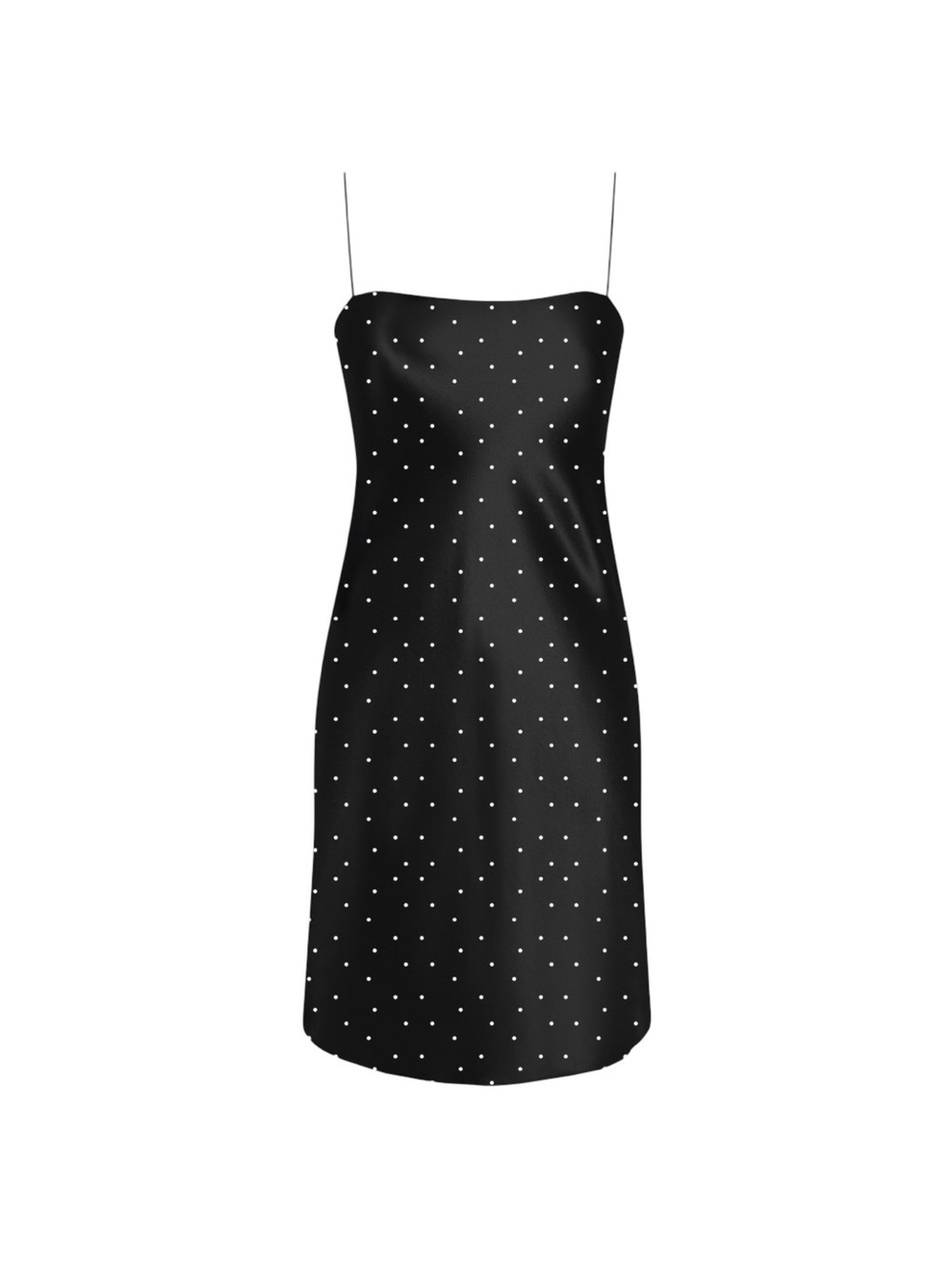 REFINE The Rachel Dress in Polka Dot 100% Silk Black Size 1 / XS